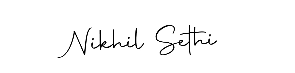 Autography-DOLnW is a professional signature style that is perfect for those who want to add a touch of class to their signature. It is also a great choice for those who want to make their signature more unique. Get Nikhil Sethi name to fancy signature for free. Nikhil Sethi signature style 10 images and pictures png