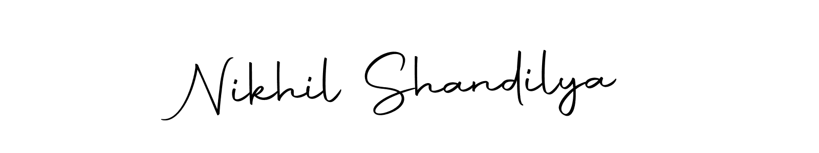 You should practise on your own different ways (Autography-DOLnW) to write your name (Nikhil Shandilya) in signature. don't let someone else do it for you. Nikhil Shandilya signature style 10 images and pictures png