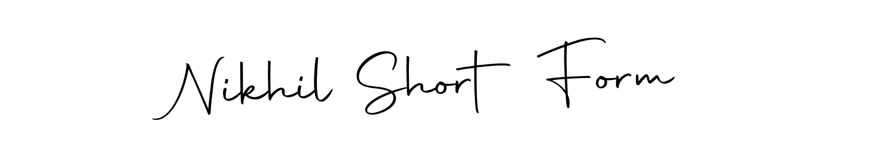 Autography-DOLnW is a professional signature style that is perfect for those who want to add a touch of class to their signature. It is also a great choice for those who want to make their signature more unique. Get Nikhil Short Form name to fancy signature for free. Nikhil Short Form signature style 10 images and pictures png