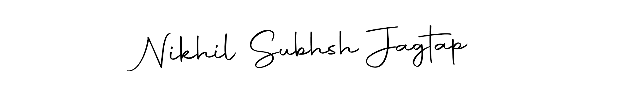 Make a beautiful signature design for name Nikhil Subhsh Jagtap. With this signature (Autography-DOLnW) style, you can create a handwritten signature for free. Nikhil Subhsh Jagtap signature style 10 images and pictures png