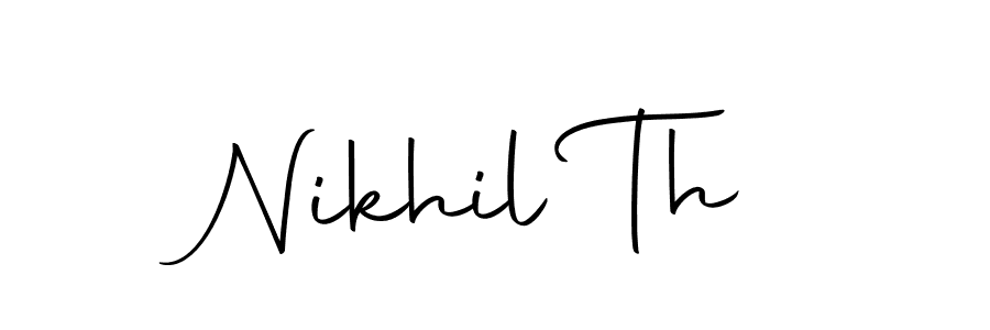 Nikhil Th stylish signature style. Best Handwritten Sign (Autography-DOLnW) for my name. Handwritten Signature Collection Ideas for my name Nikhil Th. Nikhil Th signature style 10 images and pictures png