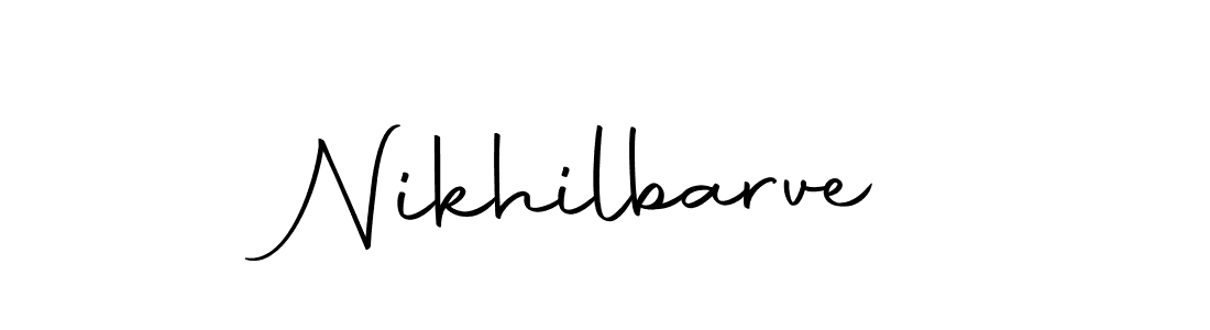 if you are searching for the best signature style for your name Nikhilbarve. so please give up your signature search. here we have designed multiple signature styles  using Autography-DOLnW. Nikhilbarve signature style 10 images and pictures png