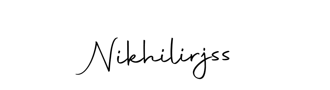 You should practise on your own different ways (Autography-DOLnW) to write your name (Nikhilirjss) in signature. don't let someone else do it for you. Nikhilirjss signature style 10 images and pictures png