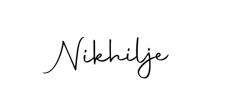 How to make Nikhilje signature? Autography-DOLnW is a professional autograph style. Create handwritten signature for Nikhilje name. Nikhilje signature style 10 images and pictures png