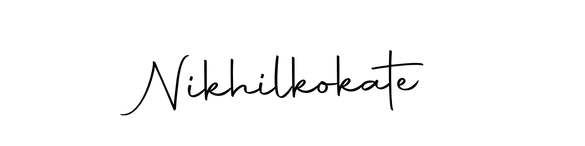 Make a short Nikhilkokate signature style. Manage your documents anywhere anytime using Autography-DOLnW. Create and add eSignatures, submit forms, share and send files easily. Nikhilkokate signature style 10 images and pictures png