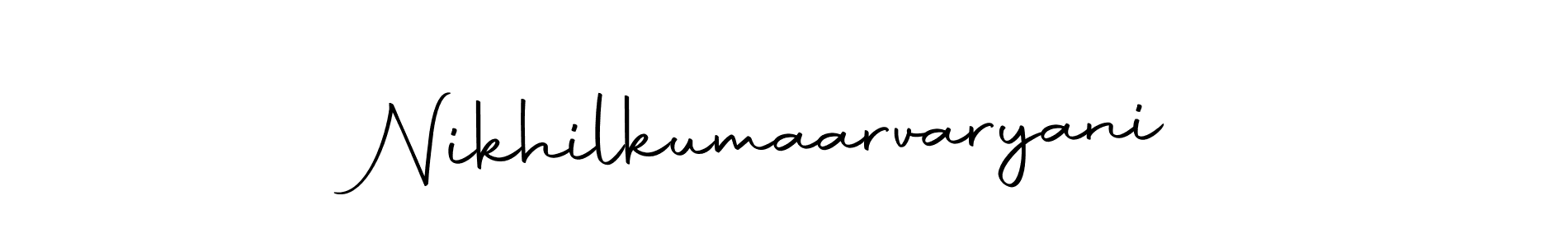 It looks lik you need a new signature style for name Nikhilkumaarvaryani. Design unique handwritten (Autography-DOLnW) signature with our free signature maker in just a few clicks. Nikhilkumaarvaryani signature style 10 images and pictures png