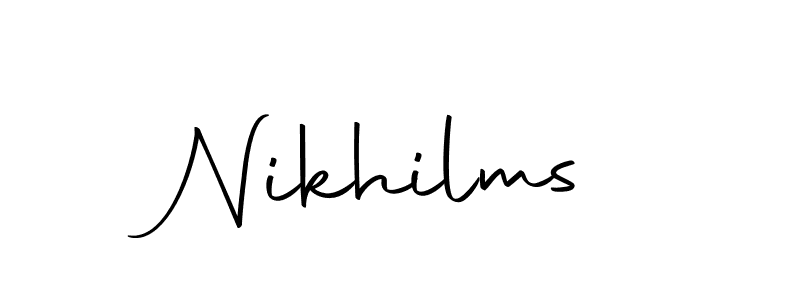 Make a short Nikhilms signature style. Manage your documents anywhere anytime using Autography-DOLnW. Create and add eSignatures, submit forms, share and send files easily. Nikhilms signature style 10 images and pictures png
