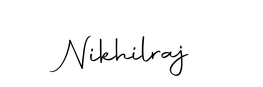 The best way (Autography-DOLnW) to make a short signature is to pick only two or three words in your name. The name Nikhilraj include a total of six letters. For converting this name. Nikhilraj signature style 10 images and pictures png