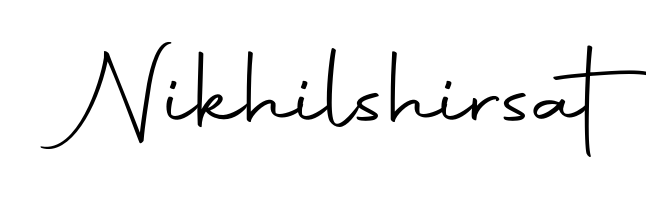 Generate high-definition signature styles for Nikhilshirsat. The Autography-DOLnW typeface ensures crisp legibility and sophisticated design. Nikhilshirsat signature style 10 images and pictures png