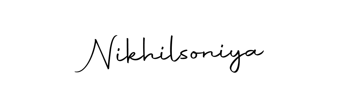 Autography-DOLnW is a professional signature style that is perfect for those who want to add a touch of class to their signature. It is also a great choice for those who want to make their signature more unique. Get Nikhilsoniya name to fancy signature for free. Nikhilsoniya signature style 10 images and pictures png