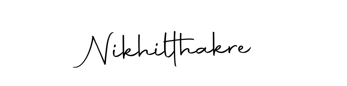 The best way (Autography-DOLnW) to make a short signature is to pick only two or three words in your name. The name Nikhilthakre include a total of six letters. For converting this name. Nikhilthakre signature style 10 images and pictures png