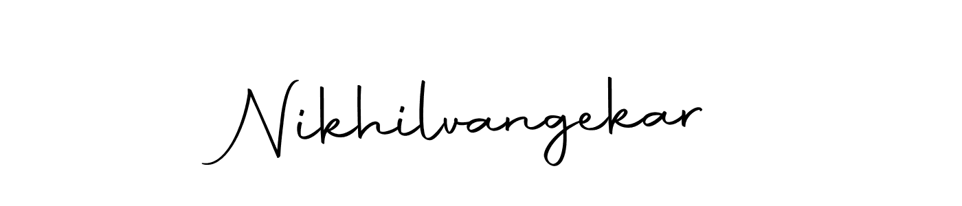 Make a beautiful signature design for name Nikhilvangekar. With this signature (Autography-DOLnW) style, you can create a handwritten signature for free. Nikhilvangekar signature style 10 images and pictures png