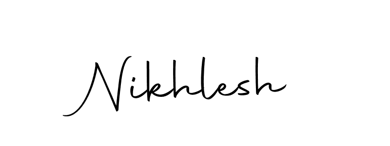 Similarly Autography-DOLnW is the best handwritten signature design. Signature creator online .You can use it as an online autograph creator for name Nikhlesh. Nikhlesh signature style 10 images and pictures png