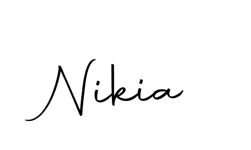 Design your own signature with our free online signature maker. With this signature software, you can create a handwritten (Autography-DOLnW) signature for name Nikia. Nikia signature style 10 images and pictures png