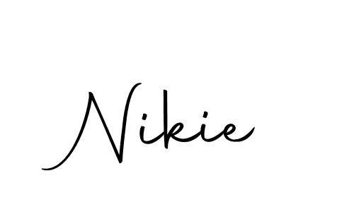 Nikie stylish signature style. Best Handwritten Sign (Autography-DOLnW) for my name. Handwritten Signature Collection Ideas for my name Nikie. Nikie signature style 10 images and pictures png
