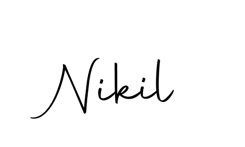 Nikil stylish signature style. Best Handwritten Sign (Autography-DOLnW) for my name. Handwritten Signature Collection Ideas for my name Nikil. Nikil signature style 10 images and pictures png
