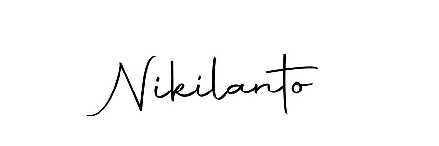Use a signature maker to create a handwritten signature online. With this signature software, you can design (Autography-DOLnW) your own signature for name Nikilanto. Nikilanto signature style 10 images and pictures png