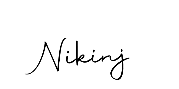 How to make Nikinj signature? Autography-DOLnW is a professional autograph style. Create handwritten signature for Nikinj name. Nikinj signature style 10 images and pictures png