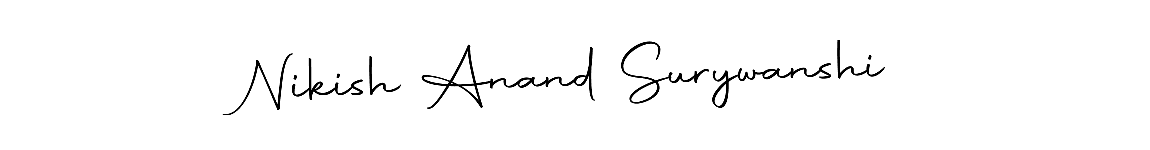 It looks lik you need a new signature style for name Nikish Anand Surywanshi. Design unique handwritten (Autography-DOLnW) signature with our free signature maker in just a few clicks. Nikish Anand Surywanshi signature style 10 images and pictures png