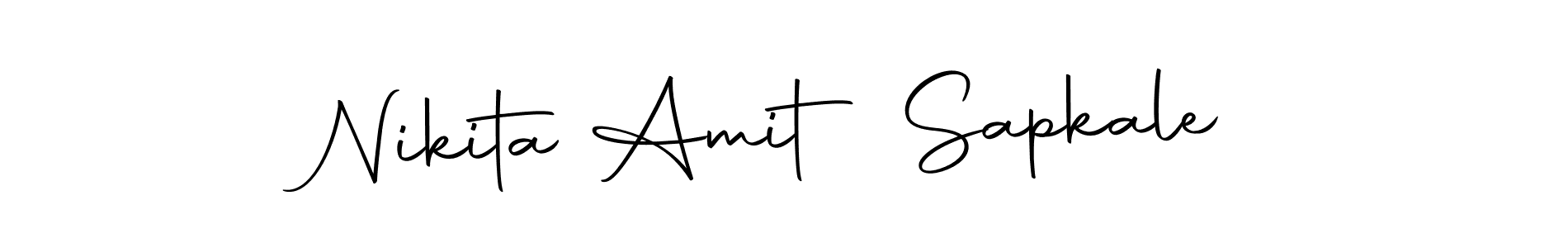 if you are searching for the best signature style for your name Nikita Amit Sapkale. so please give up your signature search. here we have designed multiple signature styles  using Autography-DOLnW. Nikita Amit Sapkale signature style 10 images and pictures png