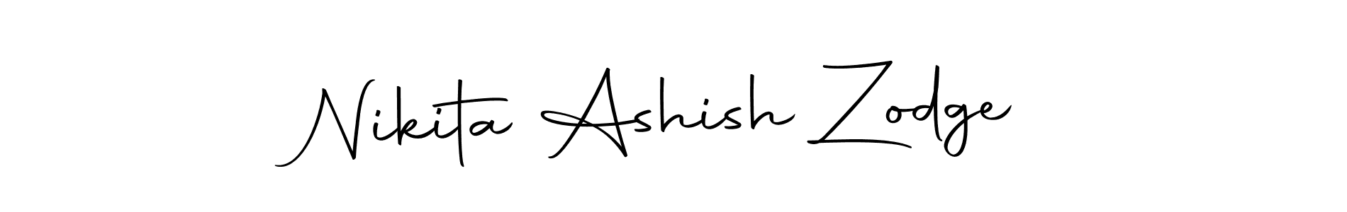 This is the best signature style for the Nikita Ashish Zodge name. Also you like these signature font (Autography-DOLnW). Mix name signature. Nikita Ashish Zodge signature style 10 images and pictures png