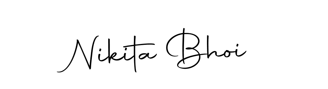 How to make Nikita Bhoi name signature. Use Autography-DOLnW style for creating short signs online. This is the latest handwritten sign. Nikita Bhoi signature style 10 images and pictures png