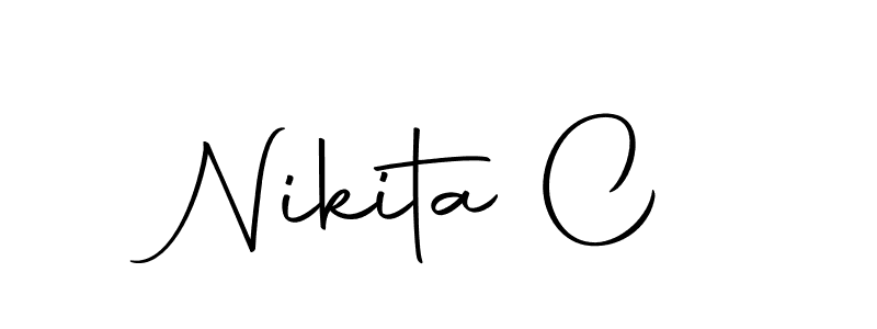 Similarly Autography-DOLnW is the best handwritten signature design. Signature creator online .You can use it as an online autograph creator for name Nikita C. Nikita C signature style 10 images and pictures png