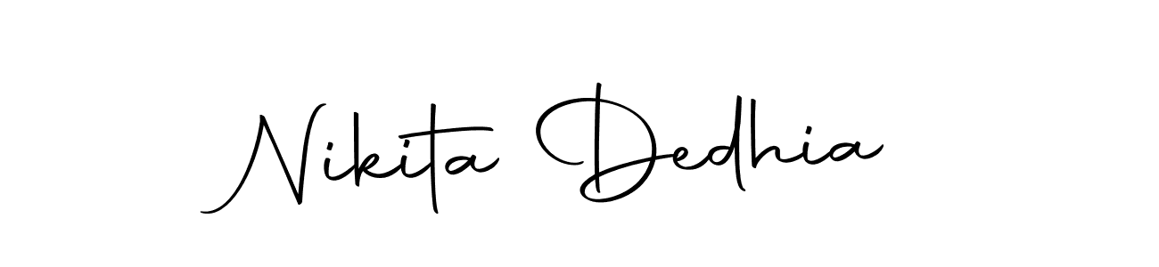 Design your own signature with our free online signature maker. With this signature software, you can create a handwritten (Autography-DOLnW) signature for name Nikita Dedhia. Nikita Dedhia signature style 10 images and pictures png