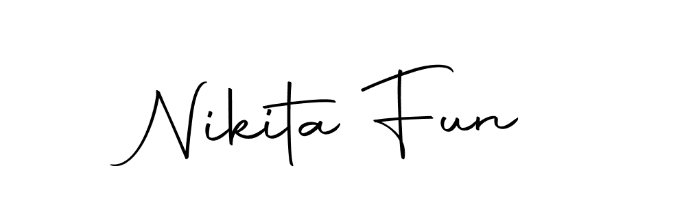 You should practise on your own different ways (Autography-DOLnW) to write your name (Nikita Fun) in signature. don't let someone else do it for you. Nikita Fun signature style 10 images and pictures png