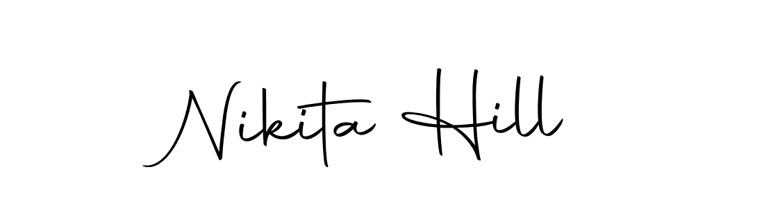 Nikita Hill stylish signature style. Best Handwritten Sign (Autography-DOLnW) for my name. Handwritten Signature Collection Ideas for my name Nikita Hill. Nikita Hill signature style 10 images and pictures png