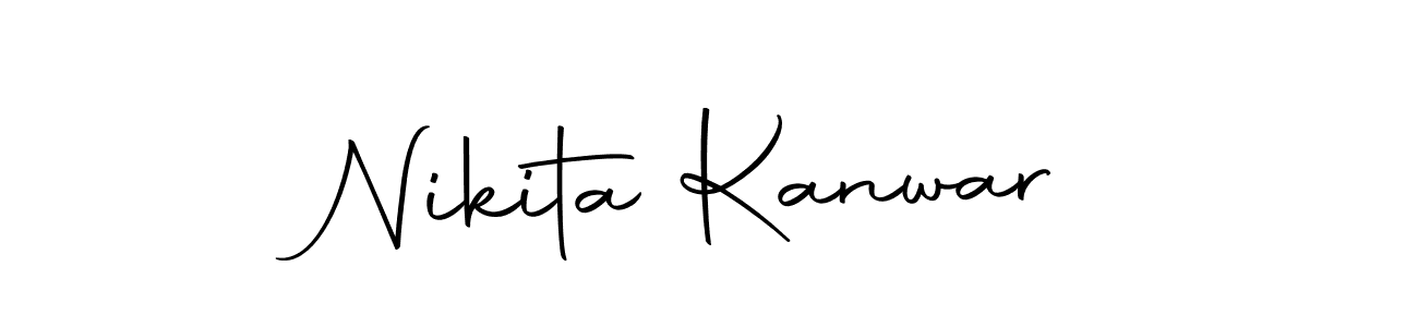 Create a beautiful signature design for name Nikita Kanwar. With this signature (Autography-DOLnW) fonts, you can make a handwritten signature for free. Nikita Kanwar signature style 10 images and pictures png