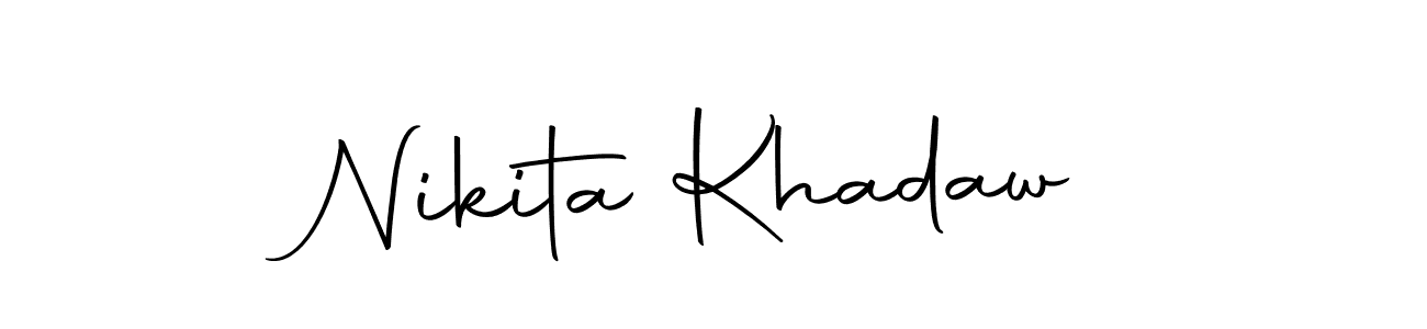 You can use this online signature creator to create a handwritten signature for the name Nikita Khadaw. This is the best online autograph maker. Nikita Khadaw signature style 10 images and pictures png