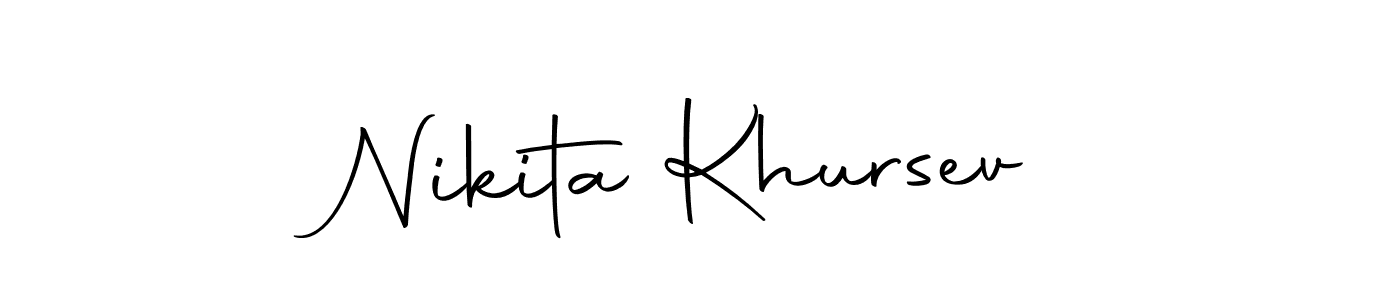 Here are the top 10 professional signature styles for the name Nikita Khursev. These are the best autograph styles you can use for your name. Nikita Khursev signature style 10 images and pictures png