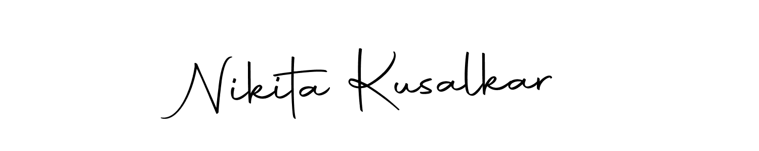 Create a beautiful signature design for name Nikita Kusalkar. With this signature (Autography-DOLnW) fonts, you can make a handwritten signature for free. Nikita Kusalkar signature style 10 images and pictures png