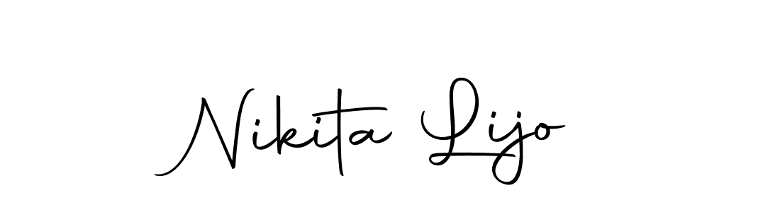 Use a signature maker to create a handwritten signature online. With this signature software, you can design (Autography-DOLnW) your own signature for name Nikita Lijo. Nikita Lijo signature style 10 images and pictures png