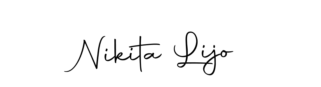 Use a signature maker to create a handwritten signature online. With this signature software, you can design (Autography-DOLnW) your own signature for name Nikita Lijo. Nikita Lijo signature style 10 images and pictures png