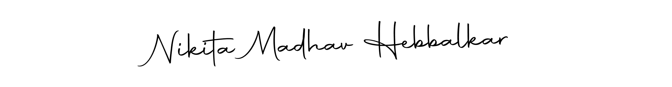 Make a beautiful signature design for name Nikita Madhav Hebbalkar. With this signature (Autography-DOLnW) style, you can create a handwritten signature for free. Nikita Madhav Hebbalkar signature style 10 images and pictures png