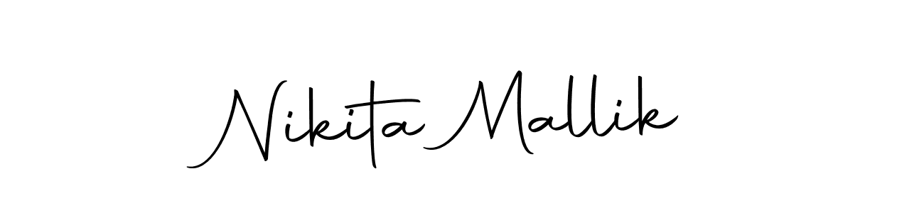 Use a signature maker to create a handwritten signature online. With this signature software, you can design (Autography-DOLnW) your own signature for name Nikita Mallik. Nikita Mallik signature style 10 images and pictures png
