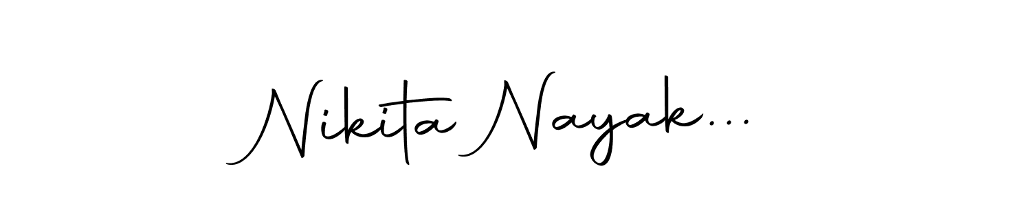 Create a beautiful signature design for name Nikita Nayak.... With this signature (Autography-DOLnW) fonts, you can make a handwritten signature for free. Nikita Nayak... signature style 10 images and pictures png