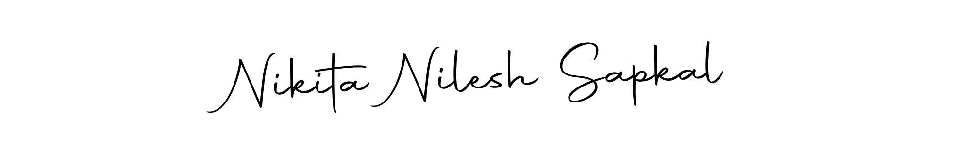 Use a signature maker to create a handwritten signature online. With this signature software, you can design (Autography-DOLnW) your own signature for name Nikita Nilesh Sapkal. Nikita Nilesh Sapkal signature style 10 images and pictures png