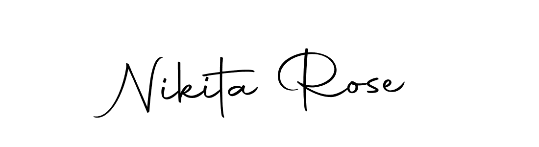 Design your own signature with our free online signature maker. With this signature software, you can create a handwritten (Autography-DOLnW) signature for name Nikita Rose. Nikita Rose signature style 10 images and pictures png