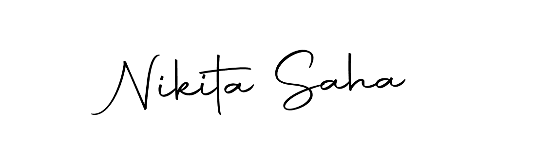 Nikita Saha stylish signature style. Best Handwritten Sign (Autography-DOLnW) for my name. Handwritten Signature Collection Ideas for my name Nikita Saha. Nikita Saha signature style 10 images and pictures png