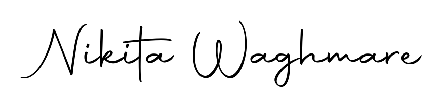 The Autography-DOLnW typeface gives name Nikita Waghmare a refined look. Suitable for certificates, diplomas, and official verification. Nikita Waghmare signature style 10 images and pictures png