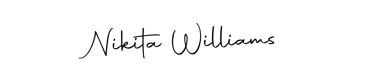 Use a signature maker to create a handwritten signature online. With this signature software, you can design (Autography-DOLnW) your own signature for name Nikita Williams. Nikita Williams signature style 10 images and pictures png