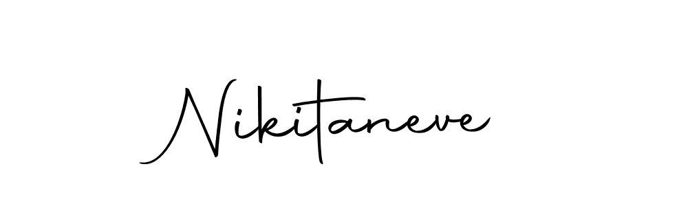 Use a signature maker to create a handwritten signature online. With this signature software, you can design (Autography-DOLnW) your own signature for name Nikitaneve. Nikitaneve signature style 10 images and pictures png