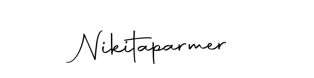 Use a signature maker to create a handwritten signature online. With this signature software, you can design (Autography-DOLnW) your own signature for name Nikitaparmer. Nikitaparmer signature style 10 images and pictures png