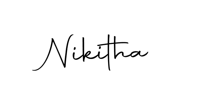 Nikitha stylish signature style. Best Handwritten Sign (Autography-DOLnW) for my name. Handwritten Signature Collection Ideas for my name Nikitha. Nikitha signature style 10 images and pictures png