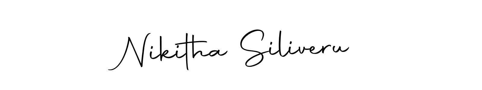 Make a short Nikitha Siliveru signature style. Manage your documents anywhere anytime using Autography-DOLnW. Create and add eSignatures, submit forms, share and send files easily. Nikitha Siliveru signature style 10 images and pictures png