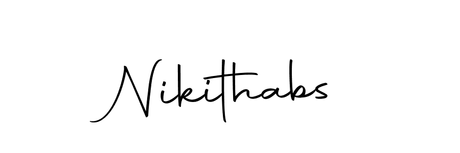 Also we have Nikithabs name is the best signature style. Create professional handwritten signature collection using Autography-DOLnW autograph style. Nikithabs signature style 10 images and pictures png