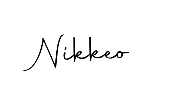 You should practise on your own different ways (Autography-DOLnW) to write your name (Nikkeo) in signature. don't let someone else do it for you. Nikkeo signature style 10 images and pictures png